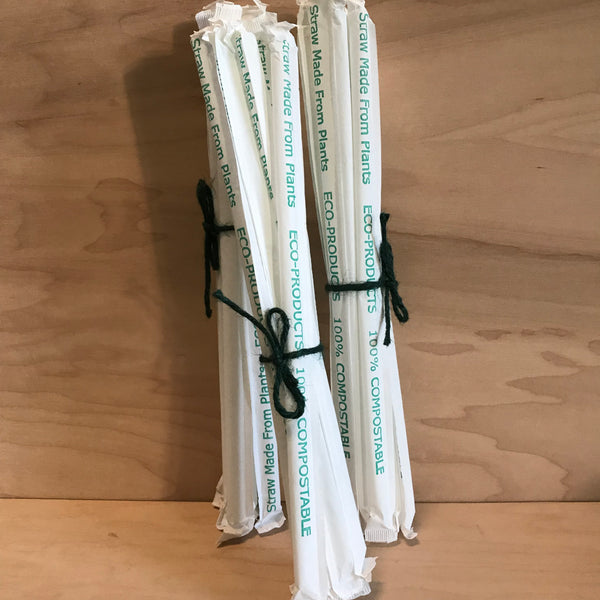 Compostable Wrapper Straws - 9.5
